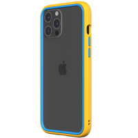 

RhinoShield CrashGuard NX Modular Bumper Case with Yellow Frame + Azure Blue Rim & 3x Buttons for Apple iPhone 12 Pro Max