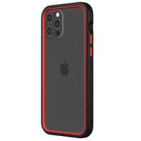 

RhinoShield CrashGuard NX Modular Bumper Case with Black Frame + Red Rim & 3x Buttons for Apple iPhone 12/12 Pro