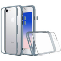 

RhinoShield MOD Modular Case with Frame, Button, Rim, Clear Back Plate for iPhone 7/8/SE, Midnight Blue