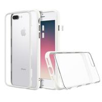 

RhinoShield MOD for iPhone 7 plus/iPhone 8 plus - Modular Case with Rim, Button, Frame, Clear Back Plate - White