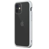 

RhinoShield Mod NX Bumper Case with Platinum Gray Frame + Rim & 3x Buttons for Apple iPhone 12 Mini