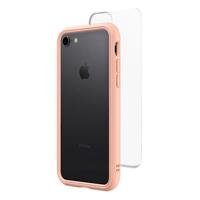 

RhinoShield MOD NX Modular Case with Frame, Button, Rim, Clear Back Plate for iPhone 7/8/SE, Blush Pink