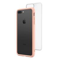 

RhinoShield Mod NX Modular Case with Frame, Button, Rim, Clear Back Plate for iPhone 7 Plus /8 Plus - Blush Pink