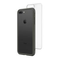 

RhinoShield Mod NX Modular Case with Frame, Button, Rim, Clear Back Plate for iPhone 7 Plus /8 Plus - Graphite