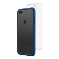 

RhinoShield Mod NX Modular Case with Frame, Button, Rim, Clear Back Plate for iPhone 7 Plus /8 Plus - Royal Blue