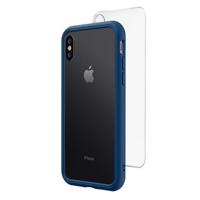 

RhinoShield Mod NX Modular Case with Frame, Button, Rim, Clear Back Plate for iPhone XS, Royal Blue