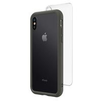 

RhinoShield Mod NX Modular Case with Frame, Button, Rim, Clear Back Plate for iPhone XS Max, Graphite