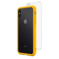 

RhinoShield Mod NX Modular Case with Frame, Button, Rim, Clear Back Plate for iPhone XS Max, Yellow