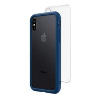 

RhinoShield Mod NX Modular Case with Frame, Button, Rim, Clear Back Plate for iPhone X - Royal Blue