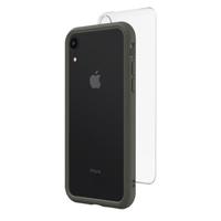

RhinoShield Mod NX Modular Case with Frame, Button, Rim, Clear Back Plate for iPhone XR, Graphite