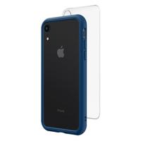 

RhinoShield Mod NX Modular Case with Frame, Button, Rim, Clear Back Plate for iPhone XR, Royal Blue