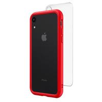 

RhinoShield Mod NX Modular Case with Frame, Button, Rim, Clear Back Plate for iPhone XR, Red