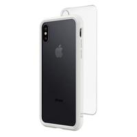 

RhinoShield Mod NX Modular Case with Frame, Button, Rim, Clear Back Plate for iPhone X - White
