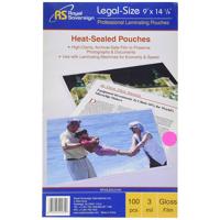 

Royal Sovereign 9"x14-1/2" 3mil Thermal Laminating Pouches, Clear Gloss, 100 Pack