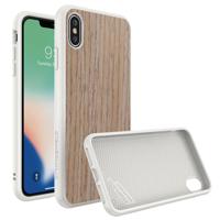

RhinoShield SolidSuit Protective Wood Case for iPhone XS Max, Light Walnut/White