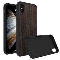 

RhinoShield SolidSuit Protective Wood Case for iPhone XS, Black Oak/Black