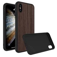 

RhinoShield SolidSuit Protective Wood Case for iPhone XS, Dark Walnut/Black