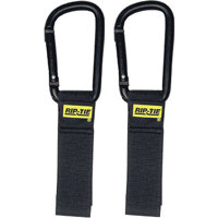 

Rip-Tie 1x6" Flat Bottom Regular Carabiner CableCarrier, 2 Pack, Black