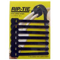 

Rip-Tie 0.25x3.5" Mini CableWraps, 7/Pack, Black