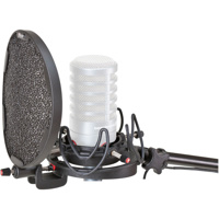 

Rycote InVision Studio Kit with USM-VB for 55-68mm Large Diaphragm Recording Microphones, Includes USM-VB Universal Mic Shock-Mount, Universal Pop Filter
