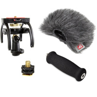 

Rycote Portable Recorder Audio Kit for Zoom H1 Digital Recorder, Includes Suspension Mount, Mini Windjammer, Extension Handle, Swivel Adapter