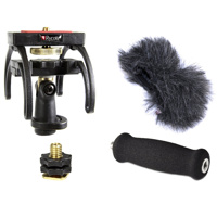 

Rycote Portable Recorder Audio Kit for Marantz PMD620/Tascam DR1 Recorder, Includes Suspension Mount, Mini Windjammer, Extension Handle, Swivel Adapter