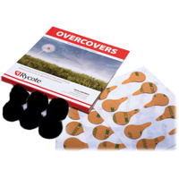 

Rycote 6x Fur Discs Overcovers with 30x Adhesive Stickies for Lavalier Mics, Black