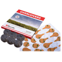 

Rycote 6x Fur Discs Overcovers with 30x Adhesive Stickies for Lavalier Mics, Gray