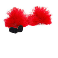 

Rycote Lavalier Windjammer with Rubber Ring for Lavalier Microphones, Single, Red