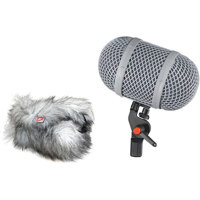 

Rycote WS 9 Modular Windshield MS Kit with MZL Connbox for Sennheiser MKH Mics, Includes Windjammer, Holder, Adapter, Grip Handle, Suspension, Softer