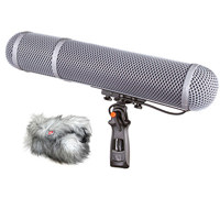 

Rycote XLR-5F Windshield 6 Kit for Stereo Microphones, Includes Suspension Large (XLR-5F) 68 Duo, Windshield 4, Windjammer 6, Connbox CB4 (XLR-5F)
