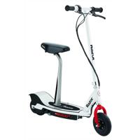 

Razor E200S Seated Electric Scooter, 12mph Top Speed, White/Red