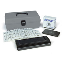 

Safariland SOHO Fingerprint Kit, Includes Cardholder, Box of 500 ReTabs, 50x LE 43 PrePrint Towelettes