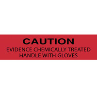 

Safariland Chemically Treated Evidence Caution Label, 1x4", 100 Pack