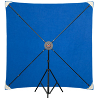 

Studio Assets PXB Pro 6x6' Portable X-Frame Background Kit with Chroma Key Blue Muslin