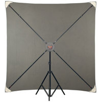 

Studio Assets PXB Pro 6x6' Portable X-Frame Background Kit with Light Gray Muslin