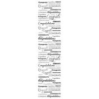 

Savage Printed Background Paper, 180 gsm, 7.6 mil, 53"x18', Congratulations