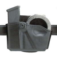 

Safariland Paddle Style Magazine Holder & Handcuff Pouch for Heckler & Koch USP 9mm/9C/USP .40/.40C/P2000 12 Round Guns, Left Handed, Tactical Black