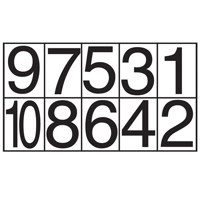 

Sirchie Large Adhesive Photo Numbers Booklet