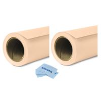 

Savage 2 Pack Widetone Seamless Background Paper, 86" wide x 36' Egg Nog, #19