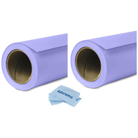 

Savage 2 Pack Widetone Seamless Background Paper, 86" wide x 36' Orchid, #29 - With Microfiber Cleaning Cloth