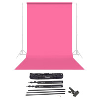 

Savage Widetone Seamless Background Paper, 86" wide x 36' Tulip, #37 - Bundle With Flashpoint 10' Background Support System Air Cushioned, Flashpoint Clip Clamp with 2" Jaw