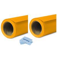

Savage 2 Pack Widetone Seamless Background Paper, 86" wide x 36' Marmalade, #43 - With Microfiber Cleaning Cloth