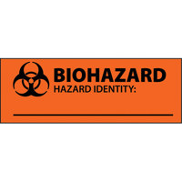

Safariland Small Biohazard Identity Labels, 1x3", Pack of 100