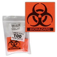 

Safariland Medium Biohazard Labels, 3.8x3.8cm, Roll of 100