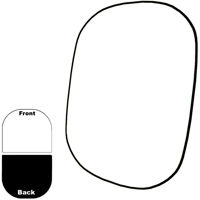 

Savage 5x6' Collapsible Disc Reversible Muslin Style Background with 8' Aluminum Stand, Black/White