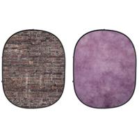 

Savage 5x7' Collapsible Backdrop, Purple/Grunge Brick