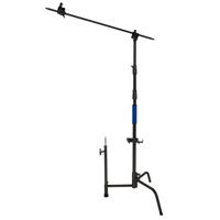 

Savage 40" Black Coated Stainless Steel C-Stand with Grip Arm Kit, 25 lbs Capacity, 114" Maximum Height