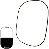 

Savage Infinity Series 60x72" Collapsible Disc / Reversible Solid Colors Background - Black / White