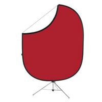 

Savage 5x6' Collapsible Disc Reversible Background, Matador Red/White